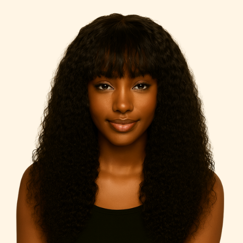 JERRY CURLY NATURAL BLACK WIG